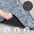 thumbnail image 3 of Naloa Paisley4 Car Foot Mat Set of 4 Pieces - Universal Floor Liner Neoprene Full Set Floor Mats for Cars Trucks SUV, 3 of 7