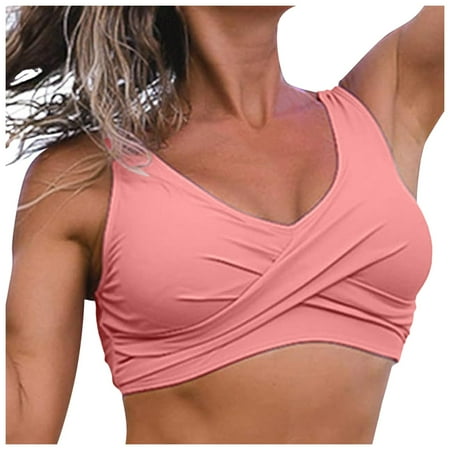 Gerichy Women Underwire Bikini Top Only Push Up Swim Top Bra Swimsuit Tops Padded Bathing Suit Top Pink S