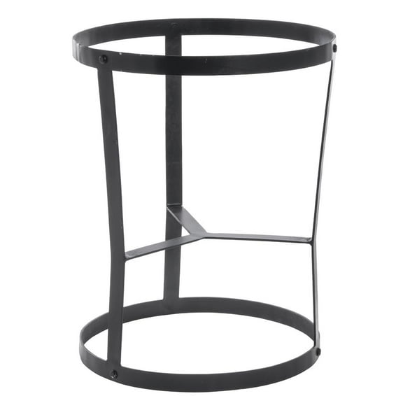 HUBERT® Display Stand Metal Basket Reversible Black Metal - 14" Dia x 16 3/10 H