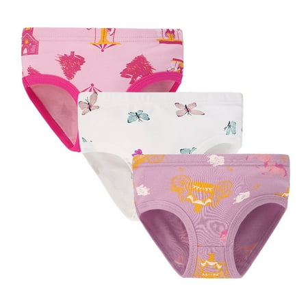 Akiihool Girls Panties Girl s Panties Underwear Girls Panty Briefs Cotton Training Undies(Sky Blue 18-24 Months)