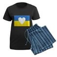 thumbnail image 5 of CafePress - Ukraine Heart Pajamas - Women's Short Sleeve Print T-Shirt and Pants Dark Cotton Pajama Set, 5 of 7