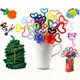 thumbnail image 4 of 100 piezas de limpiadores de pipas, limpiadores de pipas para manualidades, suministros para manualidades, tallos de chenilla multicolor para proyectos de bricolaje navideños de arte y manualidades, 4 of 5