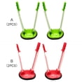 thumbnail image 2 of Pack of 2 Food Storage Prep Bag Reusable Home Kitchen Rack Holder Adjustable Plastic Anti-slip Reusable Sandwich Bags Hands-free Stand Kit Clamp Green, 2 of 6