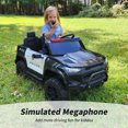 thumbnail image 6 of Hikiddo 12V Ride on Toy Truck, 2 Seater Kids Electric Cars for Girl Boy with Remote, Megaphone - Black, 6 of 10