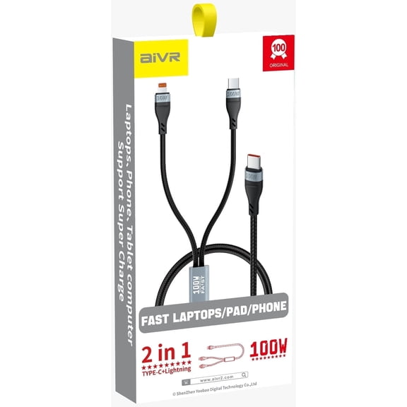 OLESIT USB‑C to Lightning Fast Charging & Data Sync Cable – 10 Feet