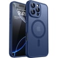thumbnail image 1 of Magnetic Case for iPhone 16 Pro Max with Full Camera Protection [Compatible with Magsafe] [Translucent Matte] Protective Phone Case, Hot Pink, 1 of 5