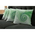 thumbnail image 5 of Ambesonne Green Throw Pillow Cover 4 Pack, Abstract Fractal Spirals, 24", Green, 5 of 5