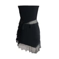 thumbnail image 4 of Women's Asymmetrically Pleated Hem Strapless Strapless Top Skirt 2 Piece Set, 4 of 5