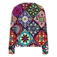 thumbnail image 4 of LOVZFMLL Vestes pour Femmes Mode Cardigan Imprimé Veste Décontractée Mode Manches Longues Col Haut/chemise à Capuche Décontractée, 4 of 5