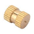thumbnail image 3 of Écrou Moleté à Extrémité Unique M4 Écrou Moleté à Trou Borgne L25-204Y Insert en Laiton Écrou Moleté Encastré, 3 of 8