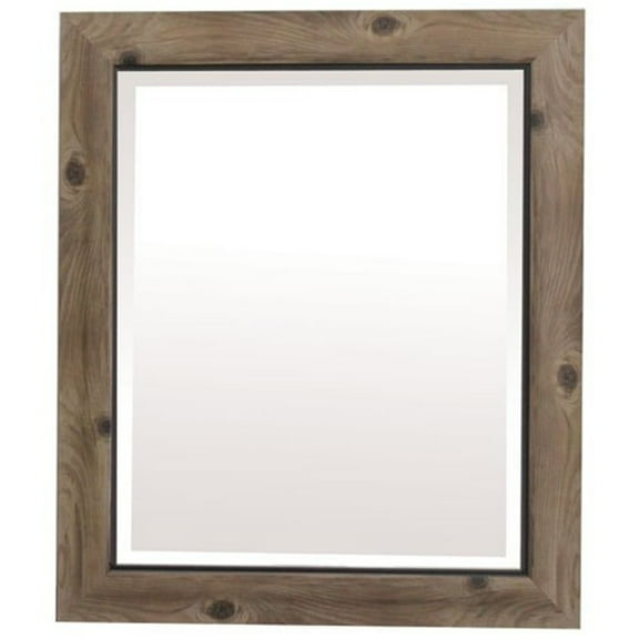Yosemite MINT010 Home Decor Framed Mirror, Small - Gray & Black
