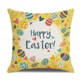 thumbnail image 5 of RV 4 piezas de funda de almohada de Pascua, conejo, huevo de Pascua, funda de almohada, decoración de lino de algodón suave, funda de almohada, sofá, oficina, cama, vacaciones, Pascua, primavera, decoración del hogar Rojo Verde, 5 of 5
