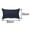 Blue, variant on Unique Bargains Woven Stripe Decorative Throw Pillow Cover 12" x 20" Black