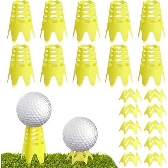 nipocaio 20PCS Golf Simulator Tees, Plastic Golf Tees Simulator for Outdoor Indoor Golf Practice Training, Home Training Golf Mat Tees