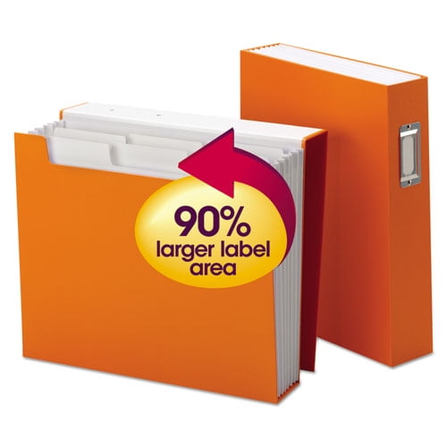 Book Shelf Organizer With Supertab, 2.5" Expansion, 6 Section,