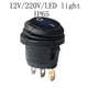 thumbnail image 3 of Interruptor basculante redondo mini de φ20 mm, 220 V, 16 A, LED, 12 V, 20 A CC, IP65, iluminado, botón pulsador para barco, interruptor de encendido y apagado, 3 of 5