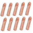 thumbnail image 1 of LOVEVER Copper Contact Tips  10Pcs 0.9mm MIG Welding Contact Tips Welding Contact Tips for Welding Torch Tips Consumables  Welding Gun Accessories Gas Nozzle Conductive Tips, 1 of 9