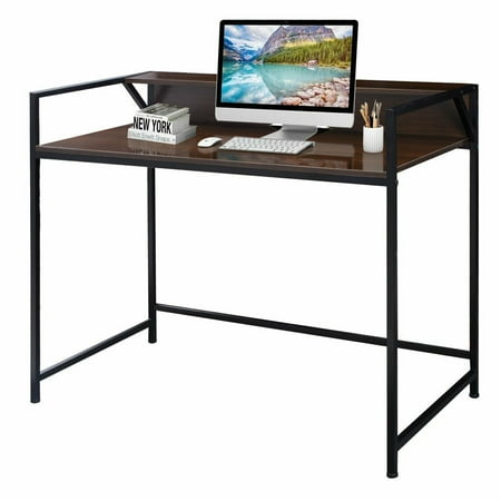 Gymax Computer Desk Workstation Study Modern Office Laptop Table