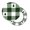 12 inch, variant on Xecao's Green White Lumberjack Plaid Print Stool Covers offer stylish, washable protection for PU round bar stools, perfect for home or commercial use.