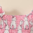 thumbnail image 6 of HWJAD Newborn Girls Easter Outfit Baby Girl Romper Dress My First Easter Smocked Romper Dress Cute Bunny Summer Clothes, 6 of 9