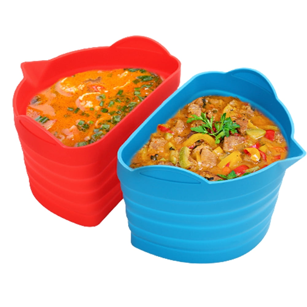 Slow Cooker Divider Liner fit 6-8 QT Crockpot,Dishwasher Safe Cooking Liner  for 6-8 Quart Pot, Reusable & Leakproof Silicone Crockpot Divider  (Blue&Red) - Yahoo Shopping