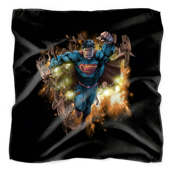 Superman Blasting Through Bandana (21 in x 21 in)
