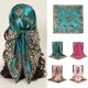 thumbnail image 2 of Pañuelo cuadrado de seda con estampado floral para mujer, pañuelo de satén suave, banda para el pelo, pañuelo para el cuello, hijab para la cabeza, diadema para mujer, fular, cinta para bolso, 2 of 5