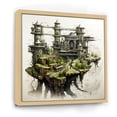 thumbnail image 2 of Designart "Architectural Study: Fortresses II" Fortresses Floater Framed Wall Art Living Room, 2 of 5
