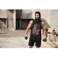thumbnail image 5 of COOFANDY Men's 2 Pack Workout Hooded Tank Tops Bodybuilding Muscle Cut Off T Shirt Sleeveless Gym Hoodies, 5 of 9