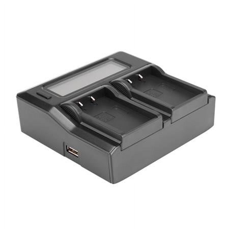 UPC: 0192223193192 | Dual Smart Charger with LCD Screen for Olympus BLS-50 Batteries