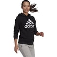 thumbnail image 6 of adidas Women's Loungewear Essentials Logo Fleece Hoodie Medium Core Black/White, 6 of 7