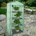 thumbnail image 5 of SuperDeal Mini Plant Greenhouse 27 in x 19 in Zipper Door 4 Tiers 4 Shelves, 5 of 9