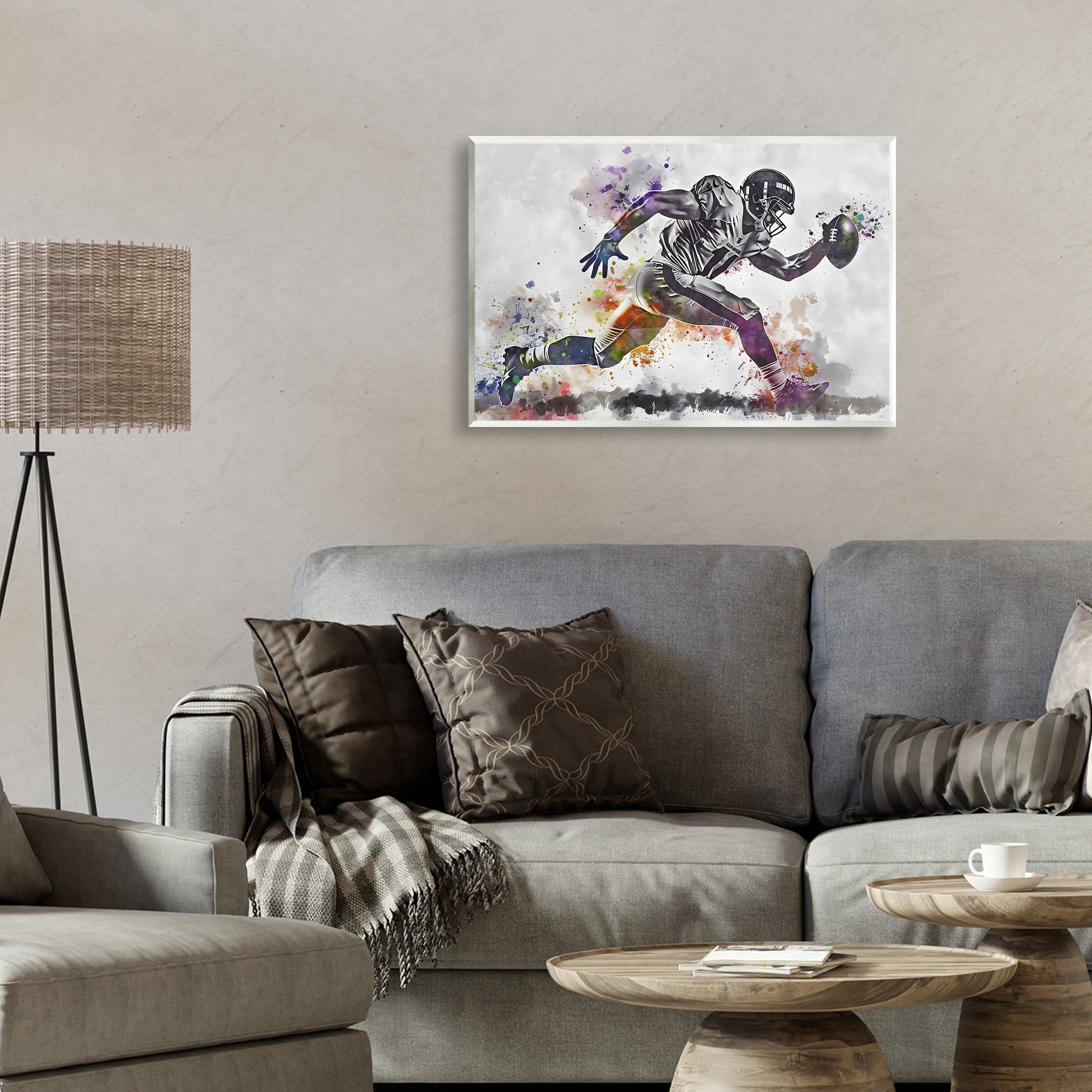 Stupell Industries Endurance Football Sprint Wall Plaque Art, design by Creative Studio