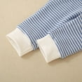 thumbnail image 7 of Sets for Baby Girls 18-24m Casual Striped Long Sleeve Sweater with Pocket Pants 2 Piece Fall Clothes Knitting Outfits, Light Blue, 6 Months, 7 of 7