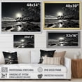 thumbnail image 4 of Designart "Hawaii Balck And White Forms Of Aloha I" Nautical & Beach Wall Art Living Room, 4 of 5
