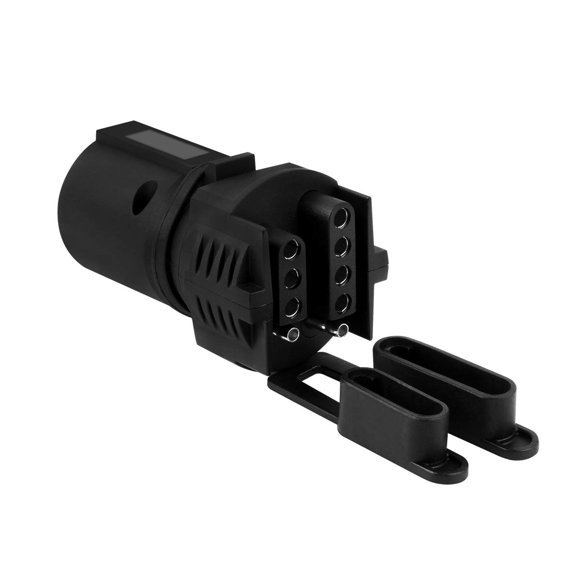 Adaptador de enchufe para remolque WOFTD de 7 pines redondos a 4 y 5 hojas planas