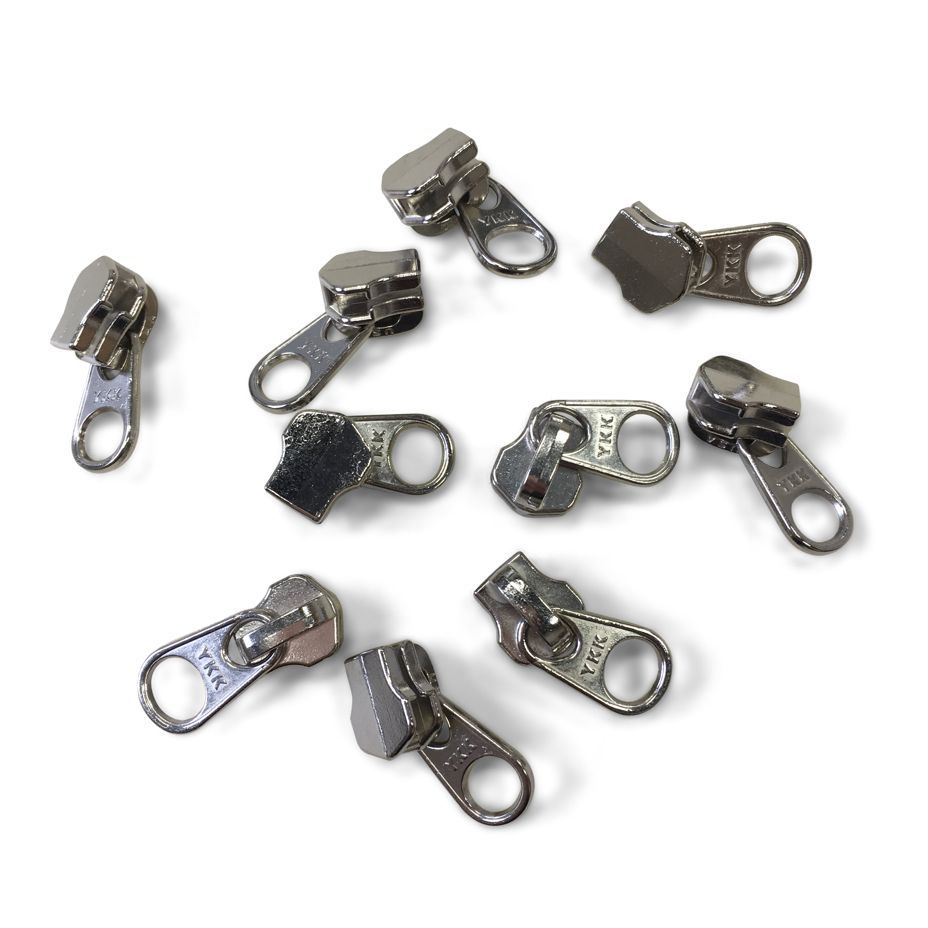 Silver Non-Locking Slider #8 YKK - Leathersmith Designs Inc.