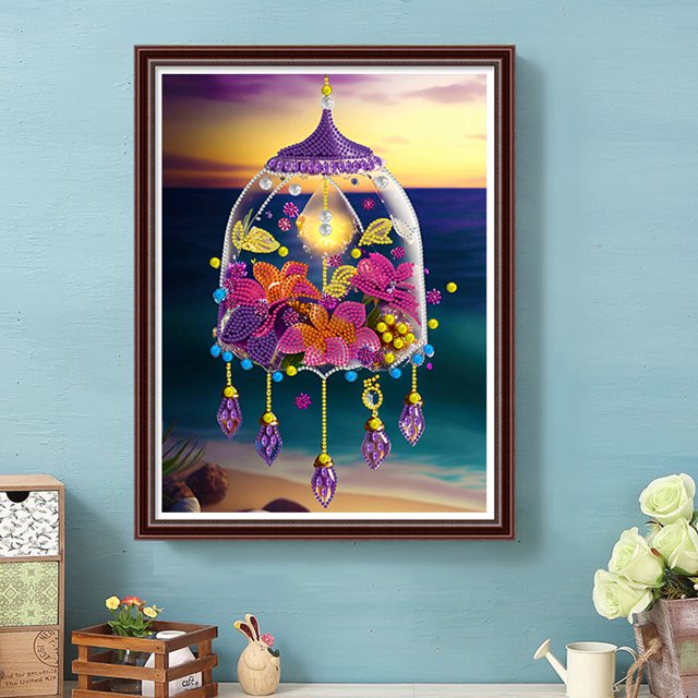 Cuadros Decorativos 5D bricolaje forma especial parcial taladro diamante pintura colgante de cristal (GSYX35) Wdftyju embutido en tela