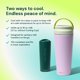 thumbnail image 2 of Hielera portátil para leche materna Willow, 473 ml, acero inoxidable, 2 of 8