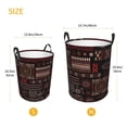 thumbnail image 5 of XMXT Collapsible Laundry Basket, African Tribal Style Graffiti Polyester Waterproof Laundry Hamper, 40L, 5 of 8