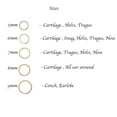 thumbnail image 4 of Sol and Venus LLC Set of 3 Small Hoop Earrings – 6mm 7mm 8mm 21 Gauge 14K Gold Filled Rings for Cartilage, Helix, Tragus, or Nose Piercing (Mismatched Set), 4 of 9