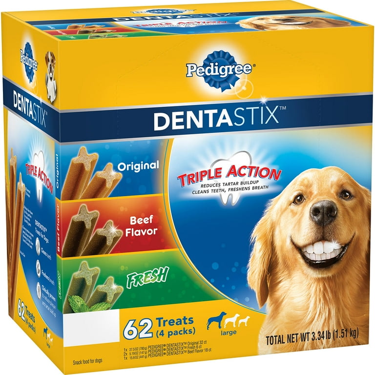 Pedigree DentaStix Dog Treats Variety Pack 3.34 lbs. 62 ct