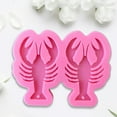 thumbnail image 2 of Milue Lobster Keychain Earrings Epoxy Resin Mold Jewelry Pendant Silicone Mould DIY Crafts Necklace Decorations Casting Tools, 2 of 7