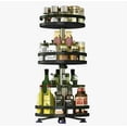 thumbnail image 1 of Estante Circular Ajustable Giratorio De Cocina Con 3 Niveles Modelo Negro, 1 of 4