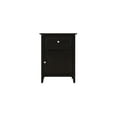 thumbnail image 3 of Glory Furniture Izzy 1 Drawer/1 Storage Door Wood Nightstand End Table, Black, 3 of 7