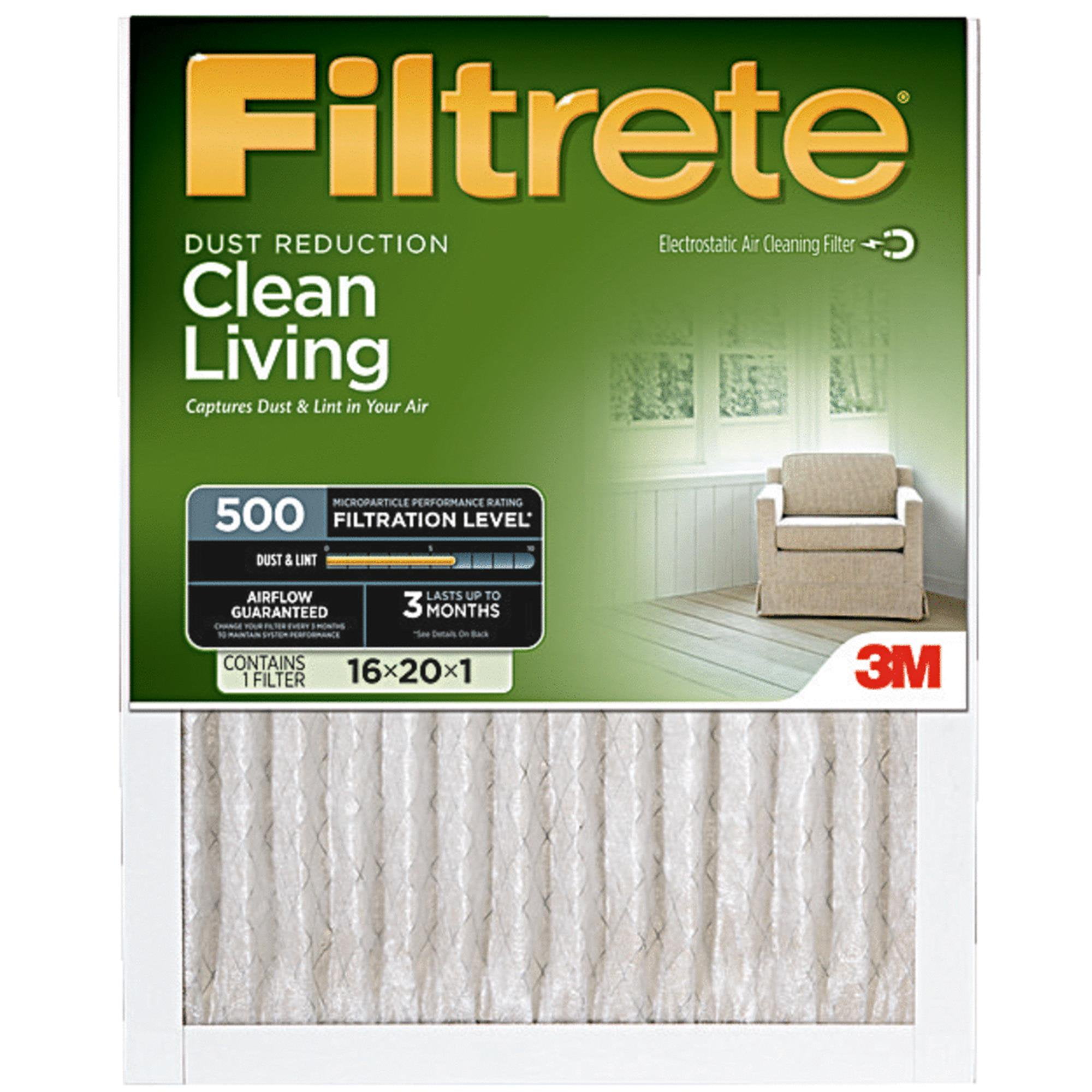 3M Filtrete Clean Living Furnace  Filter  Walmart com 