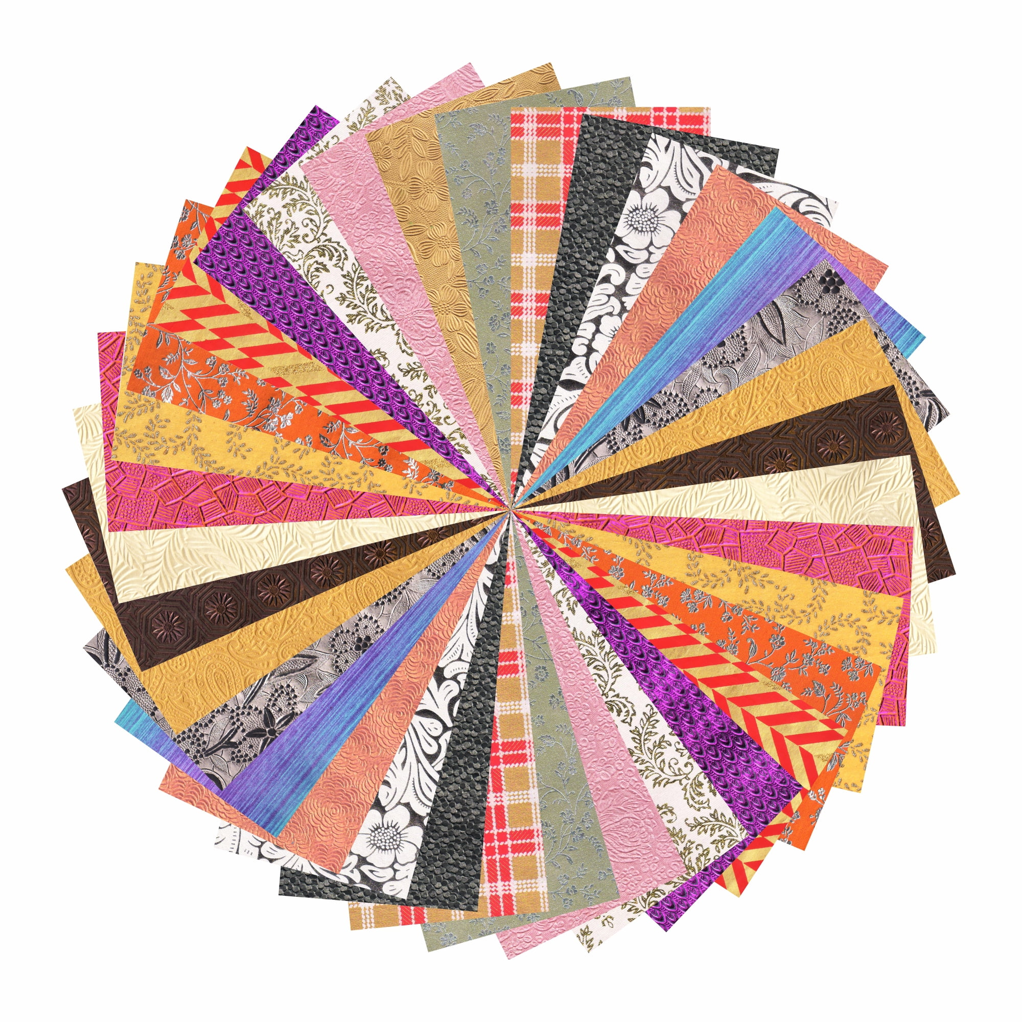 Paperhues Marvellous Metallics Scrapbook Paper 8.5x11" Pad, 36 Sheets