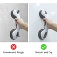 thumbnail image 6 of SHX Grab Bars for Bathroom Shower, Shower Handle 12 inch Grab Bars for Bathroom Strong Suction Cup, Safety Grab Bars for Seniors Elderly, Suction Bath Tub Hand Rail, Shower Grip Bars, Gray (2 Pack), 6 of 7