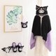 thumbnail image 2 of Kuromi-capa de la serie Sanrio, manta de Siesta, chal, edredón con capucha, aro de pelo de bolsillo con bandas cálidas, gorra de pelo seco, regalo de Navidad, 2 of 4