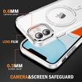 thumbnail image 4 of Decase Magnetic Case for iPhone 11,Compatible with Mag-safe,Military-Grade Protection,Slim Stylish Non-Yellowing Shockproof Case for iPhone 11,Clear Anti-Scratch Back Cover,Clear, 4 of 8
